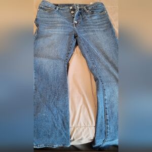 True Religion Women's Straight Leg Blue Jeans